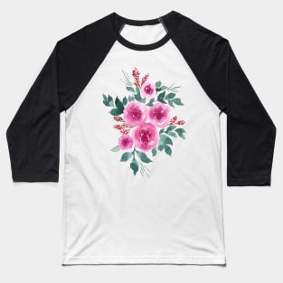 Pink peonies Baseball T-Shirt